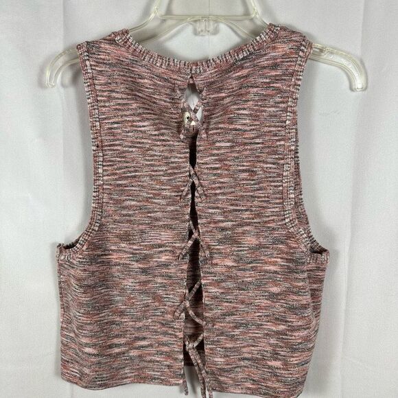 Free People FP Best of Us Knit Tank Top Marled Knit Onyx Blossom Combo S NWT - Picture 2 of 12